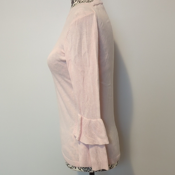 Light Pink Long-Sleeve Ruffle Cuff Top - Picture 2 of 4